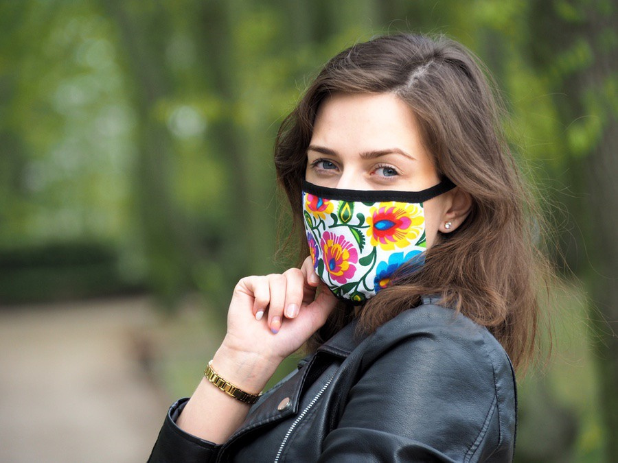 Logo trade corporate gift photo of: MARS cotton mask (size M) 1379165
